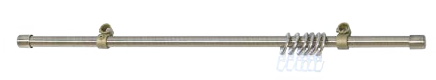 Универсальная труба 16 мм. для дополнительного ряда к вованным карнизам диаметром 16, 20, 28мм.